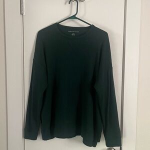 American Eagle Outfitters Deep Green Textured Sweater